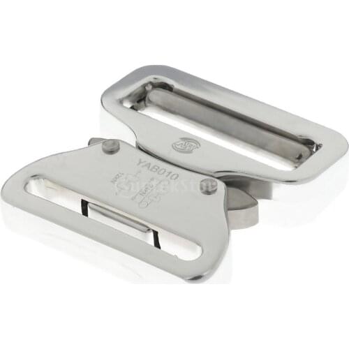 Durable Aluminum Alloy Outdoor Quick Release Harness Webbing Buckle for 4.4cm Belt Camping Hiking Climbing