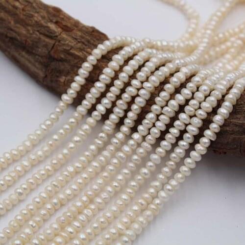 3-4mm Irregular Button Baroque Pearl Beads Small Mini Pearl Beads DIY for Tassel Choker Natural Freshwater Pearl Beads Wholesale