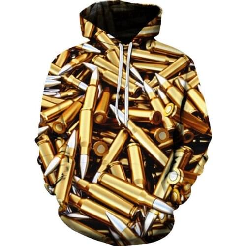 Golden Bullet 3D Male And Women Spring Autumn Pullover Stylish Warm Hoodies Sweatshirts Dropshipping Accessories Clothes