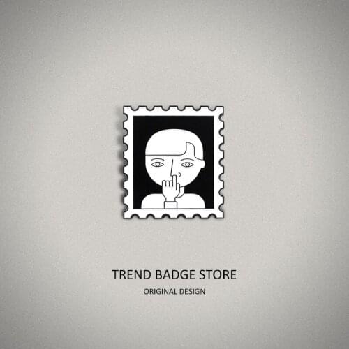 Retro Nostalgic Old Photos Cartoon Hat Badge Cute Kid Picked His Nose Commemorative Photos Brooch Enamel Label Pins