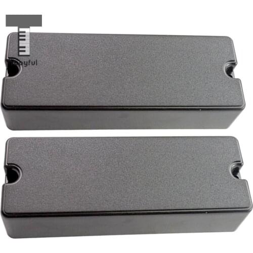 Tooyful Sealed Closed Type Humbucker Pickup Covers for 5 String Electric Bass 2 Hole