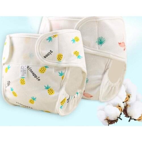 Waterproof Reusable Baby Cloth Diaper Cotton Diaper Pocket Leakproof Winter Newborn Super-absorbency Diaper Breathable