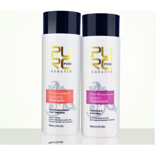 Straightening hair Repair and straighten damage hair products Brazilian keratin treatment + purifying shampoo