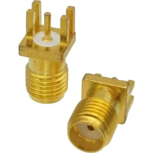 1Pcs SMA Female Jack Solder PCB Clip Edge Mount RF Connector