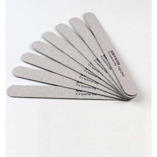 10pcs/lot ultra-thin Sandpaper Nail File for gel nails 180/240 Professional Manicure Buffer Pedicure Nail Tools