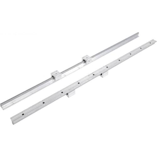 2Pcs/Lot SBR12-1000mm 12mm Linear Slide Rail Shaft + 4Pcs SBR12UU Bearing Block