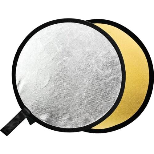 32" 2-in-1 Light Mulit Collapsible Silver and Golden Photography Reflector 80cm Photo for Studio Lamp Lighting