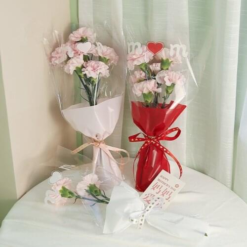 30pcs Waterproof Plastic Flower Wrapping Bags Floral Packaging Material Wedding Party Florist Supplies