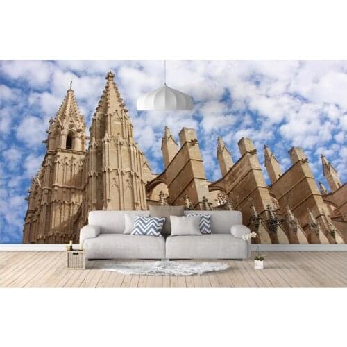 Custom photo 3d wallpaper European castle Italian steeple living room home decor 3d wall murals wallpaper for walls 3 d