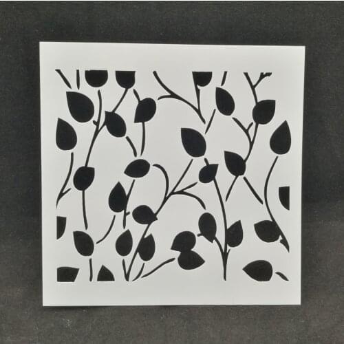 5PCS Leaves Layering Stencils Drawing Color Spray stencil DIY Scrapbook photo album Decorative Embossing DIY Card Crafts