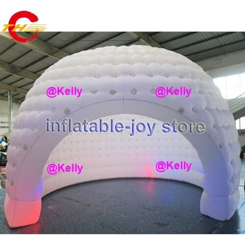 Free air shipping 5x3x3m inflatable tent with led light, durable inflatable lawn tent, beautiful inflatable exhibition show tent