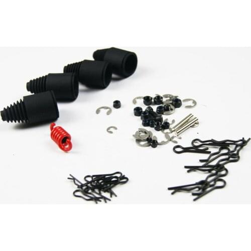 E-Clip Body Clip Axle Boot Clutch Spring Repairing Pack for HPI Rovan KM Baja Buggy 5B 5T 5SC Truck