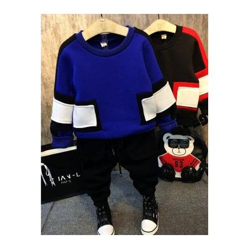 Boys Clothing Set Children Clothing Winter Toddler Kids Outfits Thicker sweater thicker jeans Fashion Baby Boys Clothes Boy Set