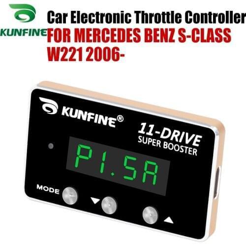 KUNFINE Car Electronic Throttle Controller Racing Accelerator Potent Booster For BENZ S-CLASS W221 2006-After Tuning Parts