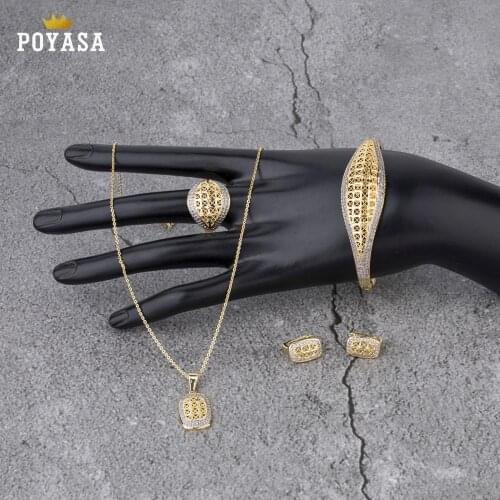 Moroccan Caftan wedding gold jewelry set for women crystal beads fashion jewelry set copper high quality jewelry set