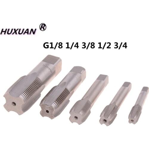 Metal G1/8 1/4 3/8 1/2 3/4 HSS Taper Pipe Tap NPT Screw Thread Cutting Tools