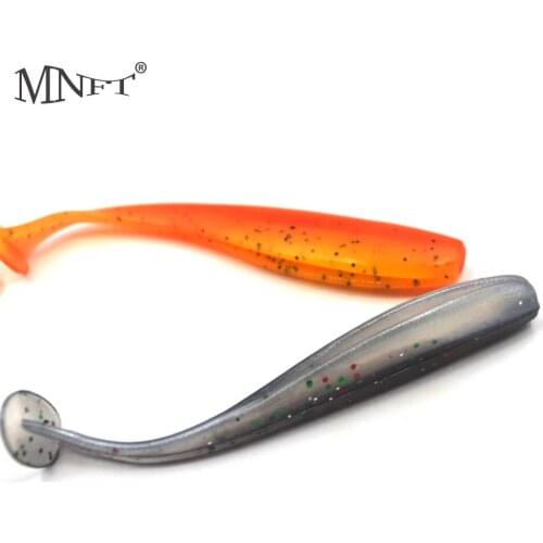 MNFT 12Pcs 6 Color Soft Lure Tail Worm Bait Fishing Lures Worms Bass Swimbaits Crank Baits 1.8g/6.5cm