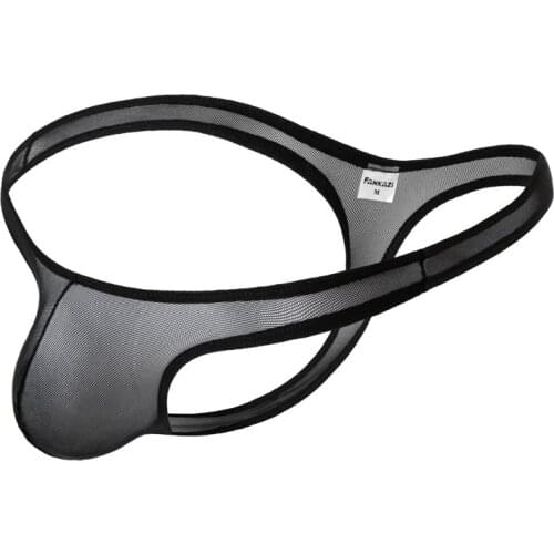 Mens underpants gay jockstrap mens thongs transparent mesh tanga hombre gay underwear string homme mens underpants sexy