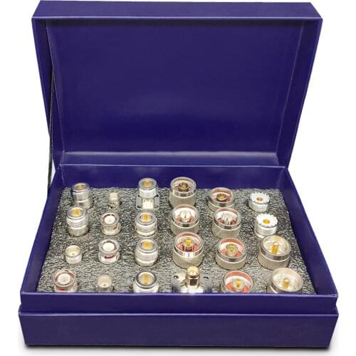 24PCS UHF Adapter Kits To SMA/BNC/SMA/TNC Connector Tool Set Practical Used For Antennas Broadcast Radios Wi-Fi Telecom Portable