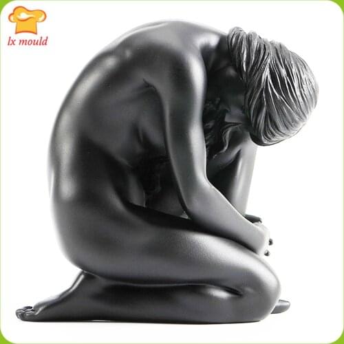 LXYY New Female Body Silicone Molds Candle Plaster Resin Girl Body Home Decoration Silicone Moulds Tools