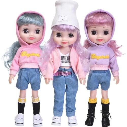 New 16-Inch Vinyl Doll Cartoon Doll Dress-up Simulated Doll Childrens Toy Reborn Baby Doll New Born Baby Items Toys for Girls