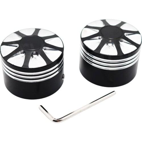 Motorcycle Front Axle Nut Cover Cap Bolt For Harley Dyna Fat Bob Touring Electra Street Glide Road King Sportster XL 883 1200