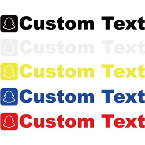 Custom Text Stickers Decals For Snapchat car Rear Windshield Motorbike Drop Shipping