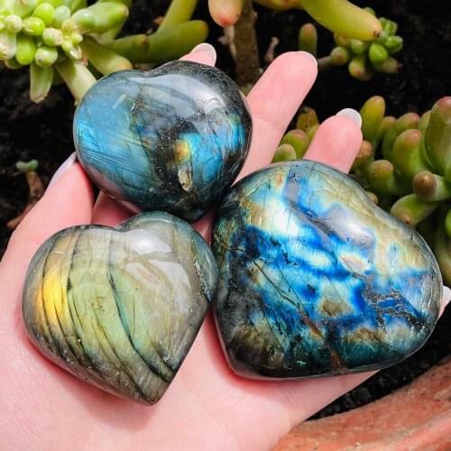 Natural irregular labrador mineral raw stone, meditative reiki healing home decoration product