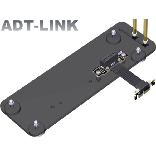 Riser PCIE 4.0 x1 Extension Cable Dual 90 Degree PCI Express 1X To 1X Slot Riser Card Extender Ribbon Cable With Baseboard/Kit