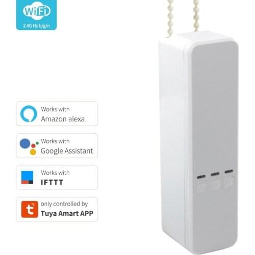 WiFi Tuya DIY Smart Motorized Chain Roller Blinds Shade Shutter Drive Electric Curtain Motor Smart Home Alexa Google Control