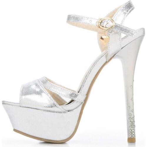 Women Shoes Sandals Mujer 2018 Dames Schoenen Zapatos Mujer Scarpe Donna Tacco Alto Sexy 14CM High Heels Peep Toe Platform Pumps