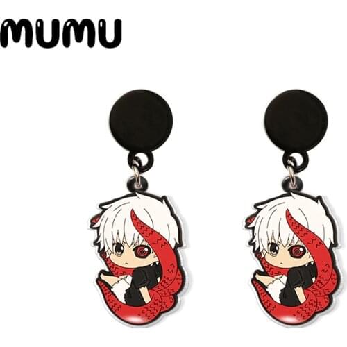 2020 New Tokyo Ghoul Drop Earring Anime Acrylic Earrings Resin Epoxy Jewelry Gifts for Fans
