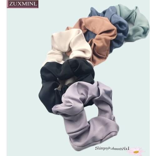2020 Summer Womens Silk Scrunchie Quality Satin Elastic Hair Band For Girls crunchy Hair Ties Ribbon Hair Accessories chouchou