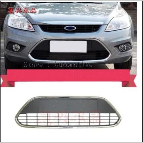 Car-styling ABS chrome front rear fog lamps cover trim For Ford Focus 2009 2010 2011 2012 4door Grille Around Trim Racing Grill