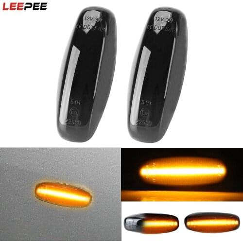 Side Marker Lamp for Toyota Vios Yaris 2014-2017 Dynamic Turn Signal Light 2Pcs/set Flowing Water Indicator Light