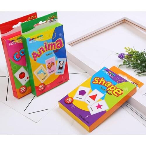 Children Education Toy Kids Recognition Color Animal Shape Teaching Card Early Learning Educational Toys