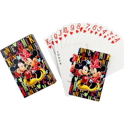 Disney 54pcs/box Avengers Paper Poker Casual Desktop Card Game Child Adult Card Game Hero Collection