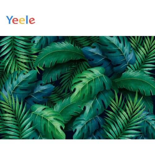 Yeele Photography For Backgrounds Tropical Green Leaves Tree Summer Poster Photo Backdrops Photo Shoot Props Photocall Portrait