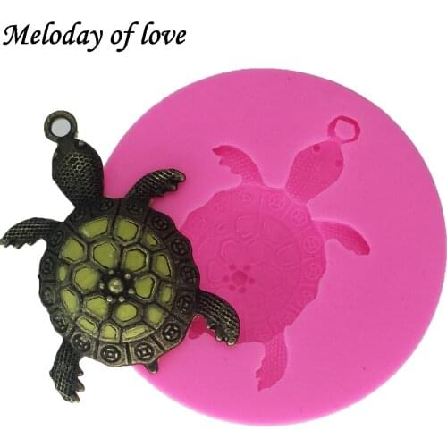 Turtle molds in cake molds Silicone fondant mold cake decorating tools chocolate mould Sugarpaste Craft Bakeware DY0011