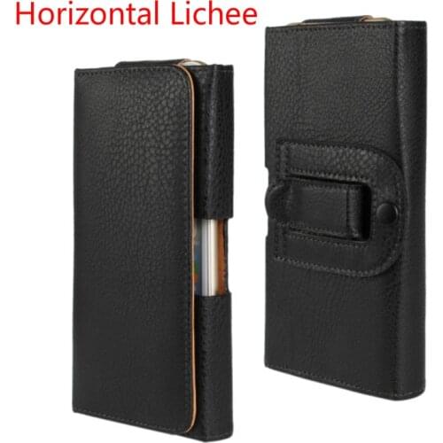FSSOBOTLUN,For Huawei Y6 2018 5.7"Smooth/Lichee Pattern Holster PU Leather Pouch Belt Clip Bag For Huawei Y6 Prime 2018