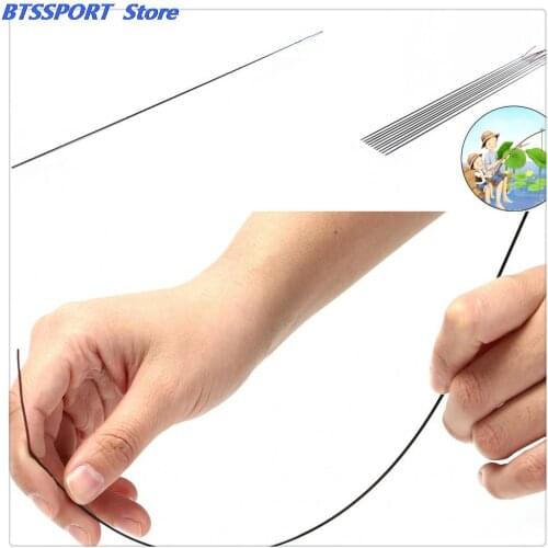 HOT 45cm Black Fishing Rod Tips Spare Tip Taiwan Fishing Rod Tip Solid And Hollow Carbon Rod Accessories