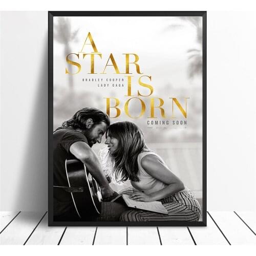 Movie Posters A Star Is Born HD Prints Black White Wall Art Canvas Black Painting Bedroom Decor Home Decoracion Cuadros