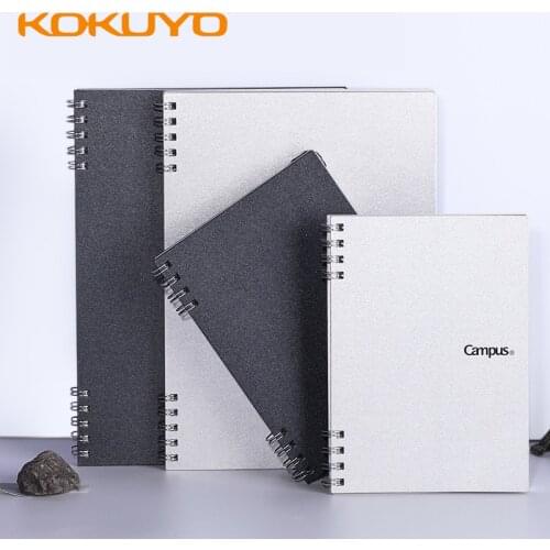 Kokuyo CAMPUS Spiral Loose-leaf Book A6 Square A5 Horizontal Line Notepad Portable Silver Hard Case Notebook Student Office