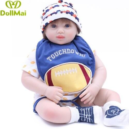 Bebes Reborn real baby boy Doll 50cm Silicone Reborn Baby Dolls alive Newborn Baby Gift Juguetes bonecas