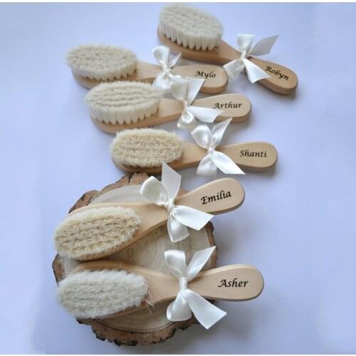 Cute signature Personalised baby brush Wooden baby brush Baby keepsake | Baby shower Newborn gift Baby gift
