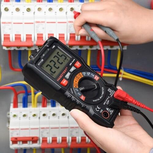 HT113B Transistor Tester Multimeter Digital Professional Automotive Multimeter HABOTEST Mini Portable True RMS Voltage Meter