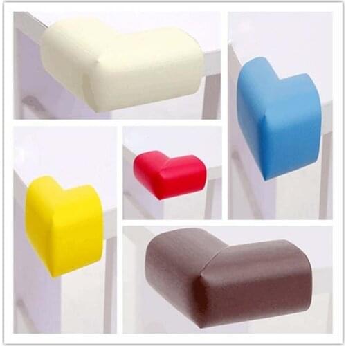 100pcs/lot New Bright Green Tasteless Soft Feel Super Good Baby Thick L-shaped Artifact Crash Collision Angle