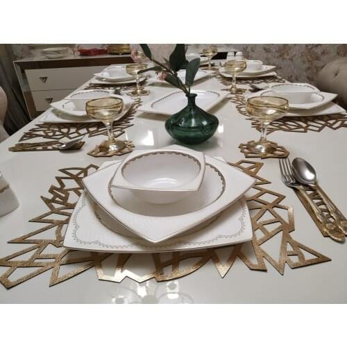 MELTEM - Ottoman Motifs Table Runner Dinner Set (4/6/7/8/10/12 Persons) - Wedding Decoration - Camino de mesa Table art