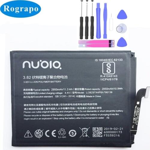 Original New 2950mAh Li3829T44P6h796136 Battery For ZTE Nubia Z17 Mini NX569J NX569H Mobile Phone Batteries