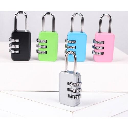 Popular Digit Dial Number Lock Password Lock Portable Suitcase Locker Padlock Code Lock For Luggage Zipper Bag Suitcase Drawer